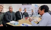 حضور مسئولان جهاد کشاورزی هرمزگان در میز ارتباطات مردمی نماز جمعه