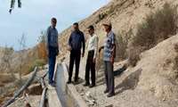 بازدید از مراحل پایانی پروژه احداث کانال آبیاری عمومی روستای فومستان شهرستان پارسیان