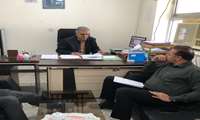 نشست سرپرست جهاد کشاورزی زیارتعلی با بخشدار رودخانه برای آمادگی در برابر هجوم احتمالی ملخ صحرایی