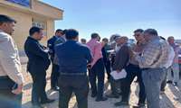 بازدید میدانی فرماندار بندر خمیر از روستاهای بخش مرکزی و بررسی مشکلات کشاورزان منطقه